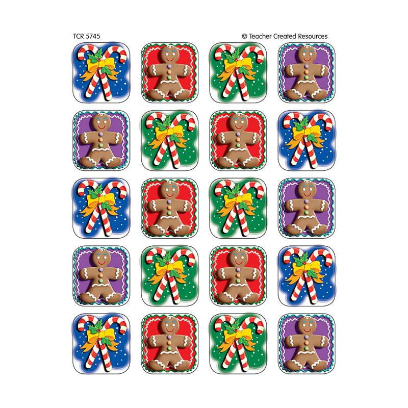 CANDY CANES-GINGERBREAD 120 STICKER