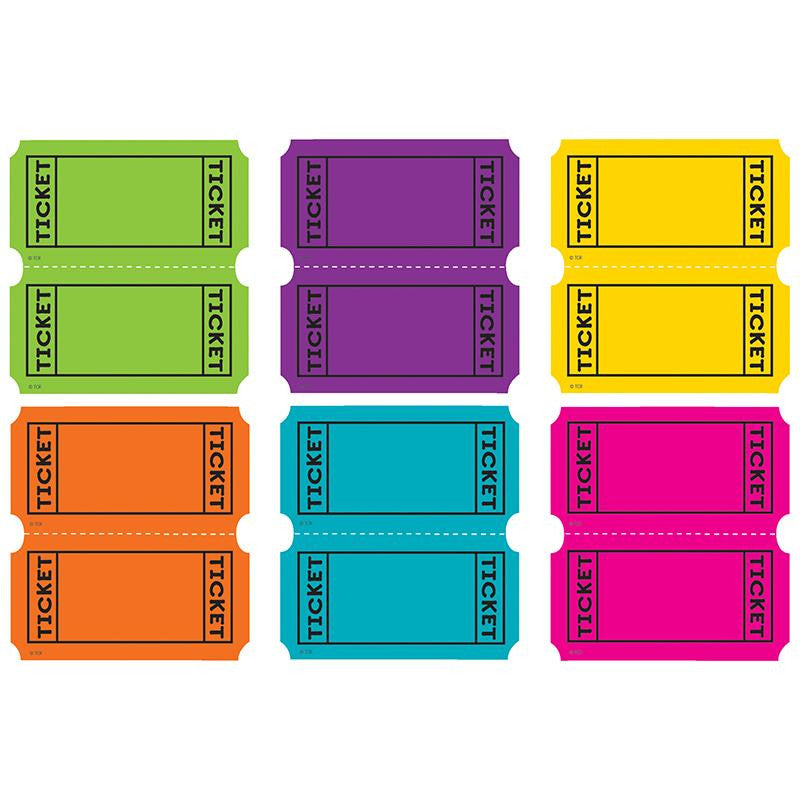 BRIGHT COLORS TICKETS MINI ACCENTS