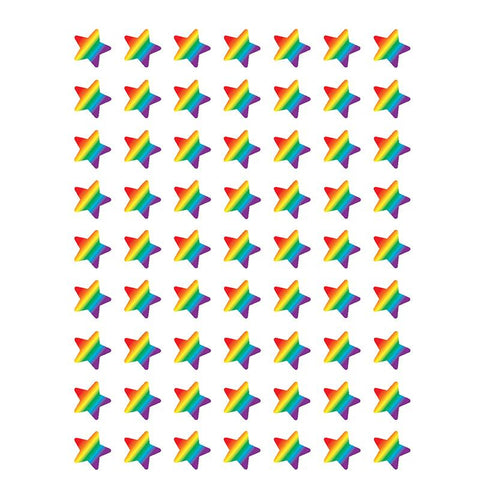 RAINBOW STARS MINI STICKERS DIE CUT