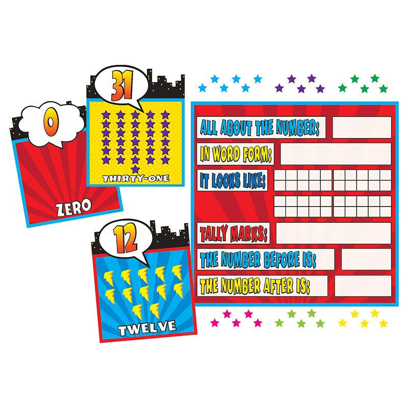 SUPERHERO COUNTING 0-31 BB SET