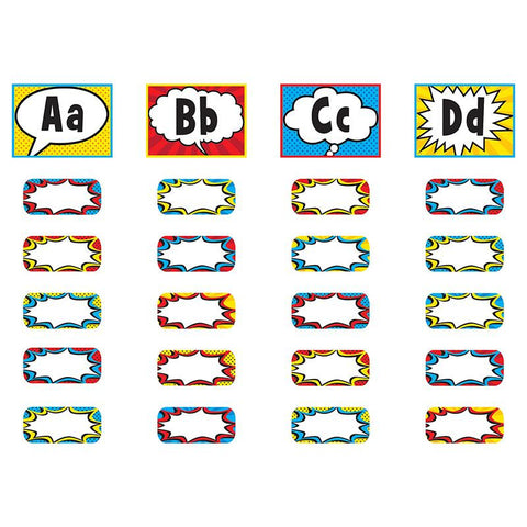 SUPERHERO ALPHABET WORD WALL BB SET