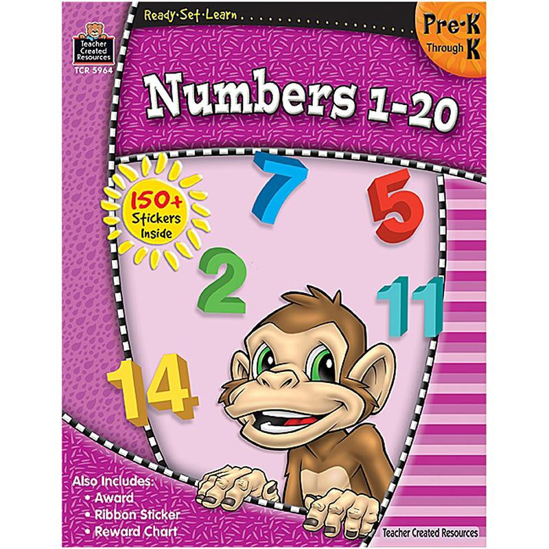 READY SET LEARN NUMBERS 1-20 PK-K