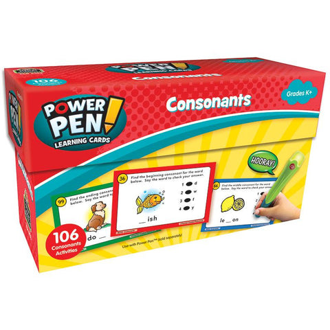 POWER PEN LEARNING CARDS CONSONANTS