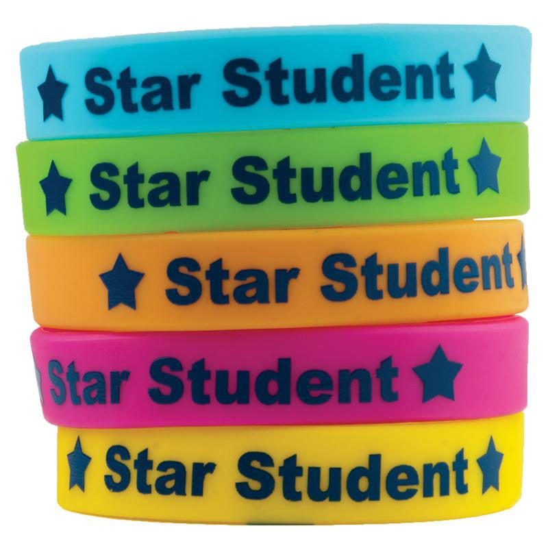 STAR STUDENT WRISTBANDS 10-PK