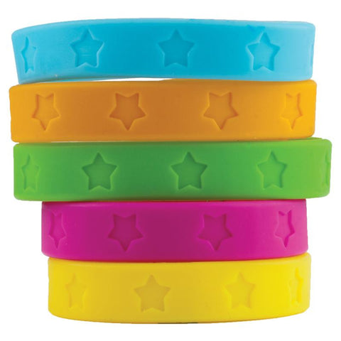 STARS WRISTBANDS 10-PK