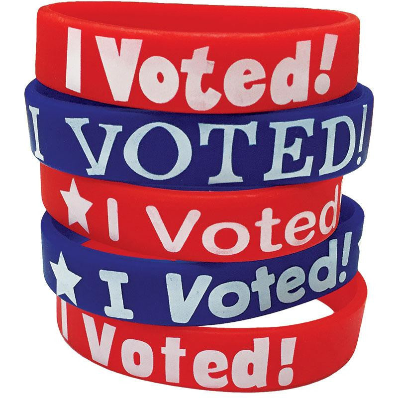 I VOTED WRISTBANDS