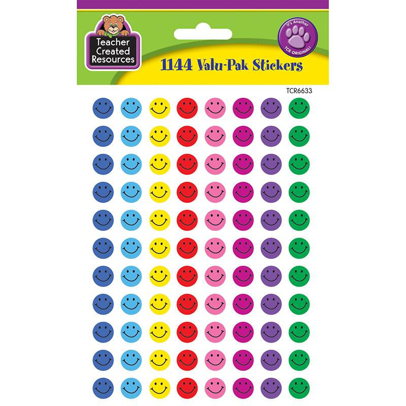 MINI HAPPY FACE VALU-PAK STICKERS