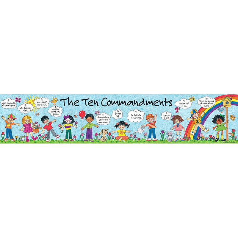 CHILDRENS TEN COMMANDMENTS BANNER