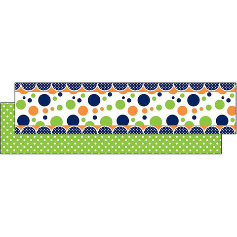 LIME NAVY DOT RIBBON RUNNERS