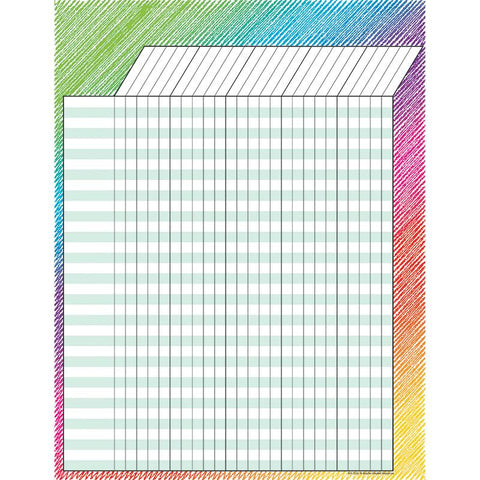 COLORFUL SCRIBBLE INCENTIVE CHART