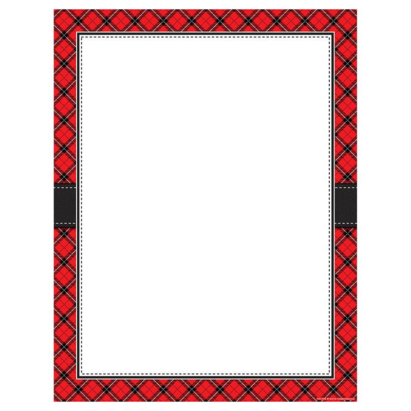 RED PLAID BLANK CHART