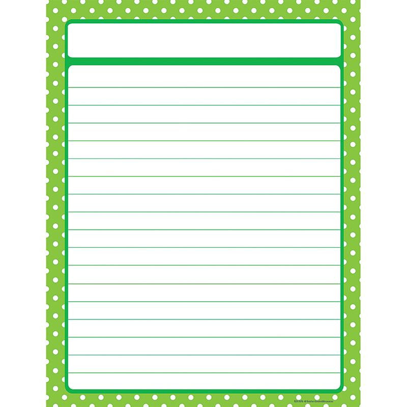 LIME GREEN POLKA DOTS CHART