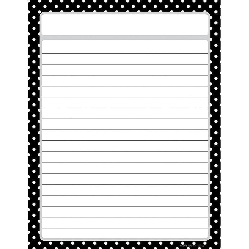 BLACK POLKA DOTS CHART