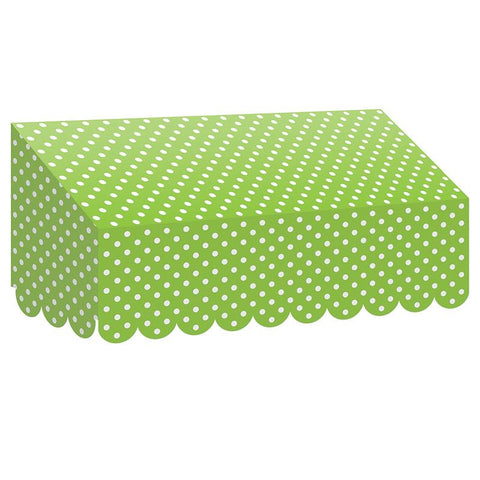 LIME POLKA DOTS AWNING