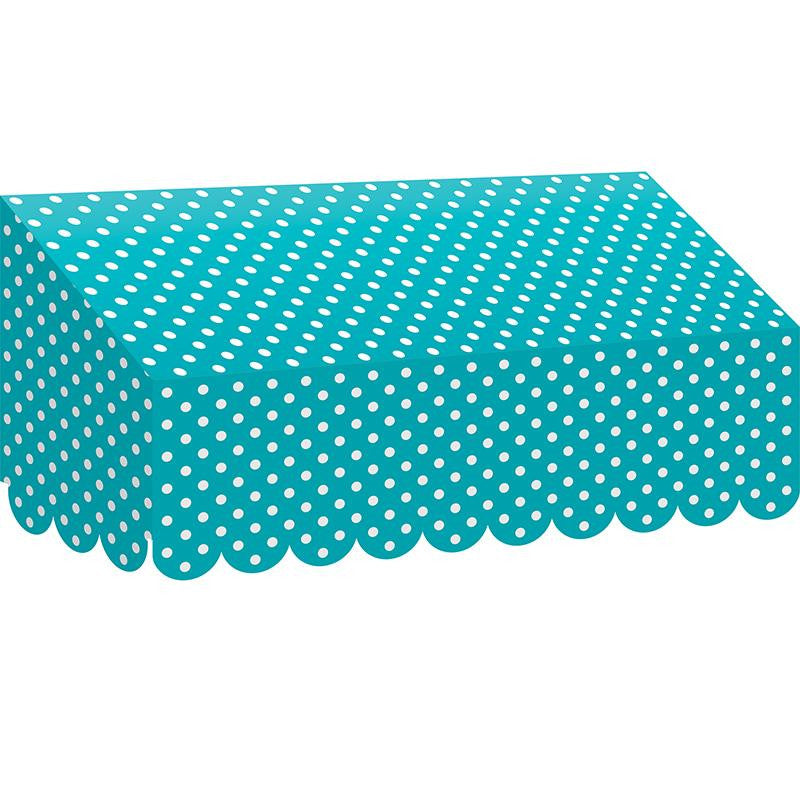 TEAL POLKA DOTS AWNING