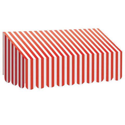 RED & WHITE STRIPES AWNING