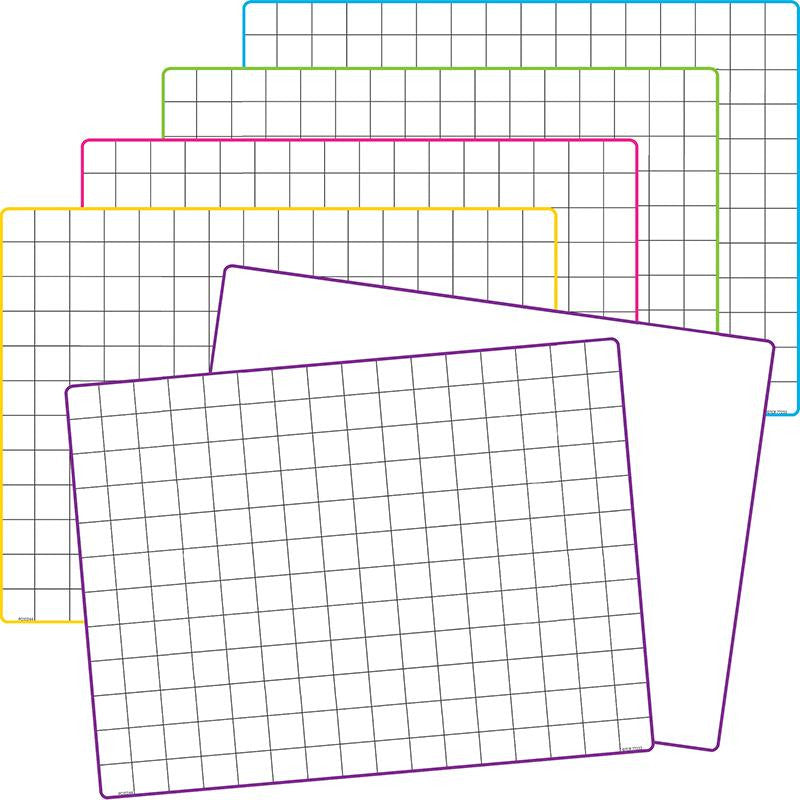 MATH GRID DRY ERASE BOARDS 10 ST