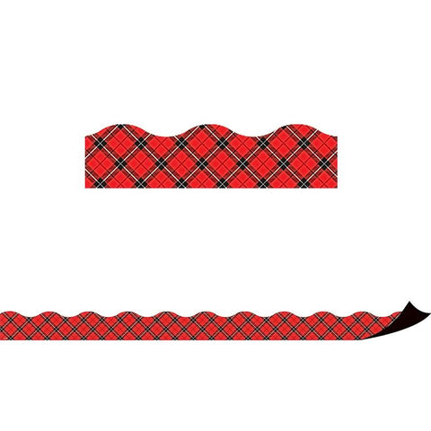 RED PLAID MAGNETIC BORDER