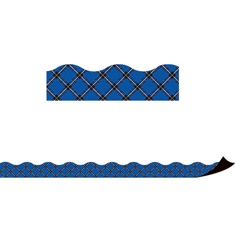 BLUE PLAID MAGNETIC BORDER