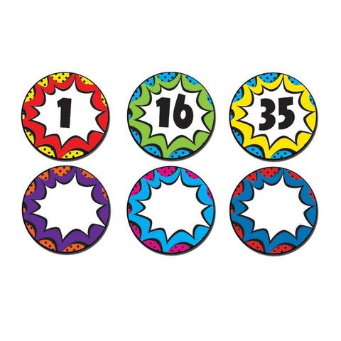 SUPERHERO NUMBERS MAGNETIC ACCENTS