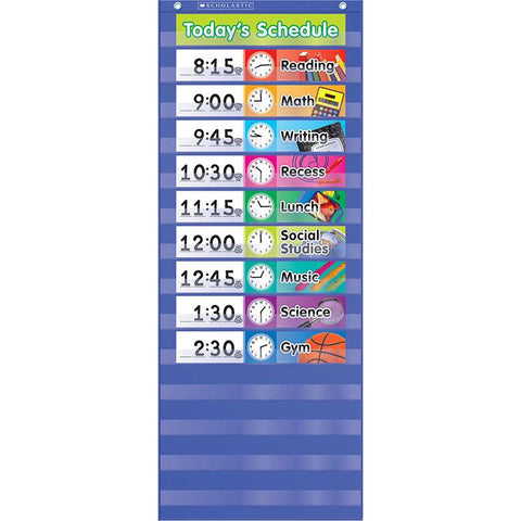 DAILY SCHEDULE POCKET CHART GR K-5