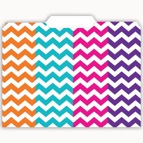 CHEVRON FILE FOLDERS 12 PK