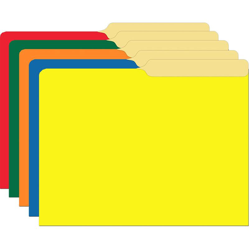 PRIMARY ASSORTED FILE FOLDERS HALF