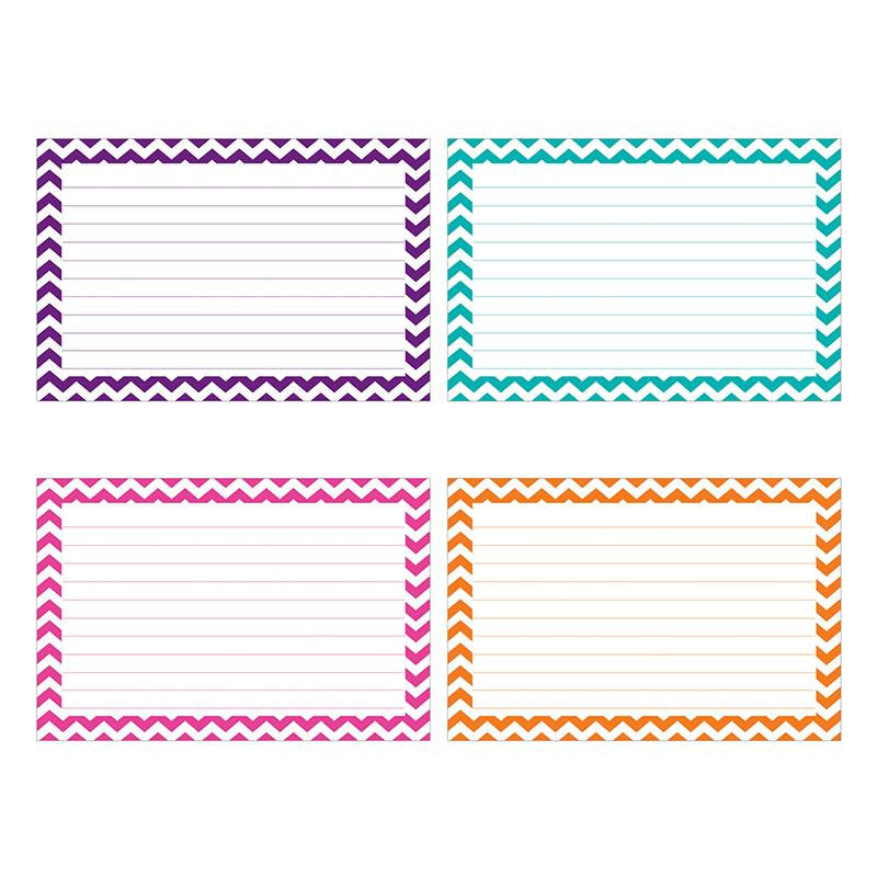 BORDER INDEX CARDS 4X6 LINED 75CT