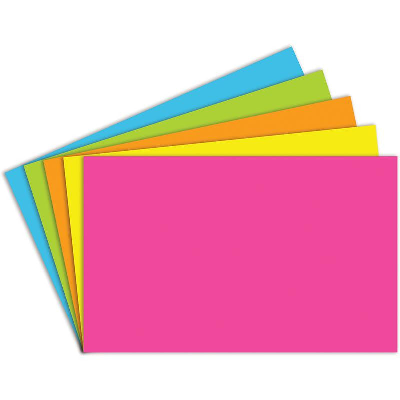 INDEX CARDS 5X8 BLANK 100 CT BRITE