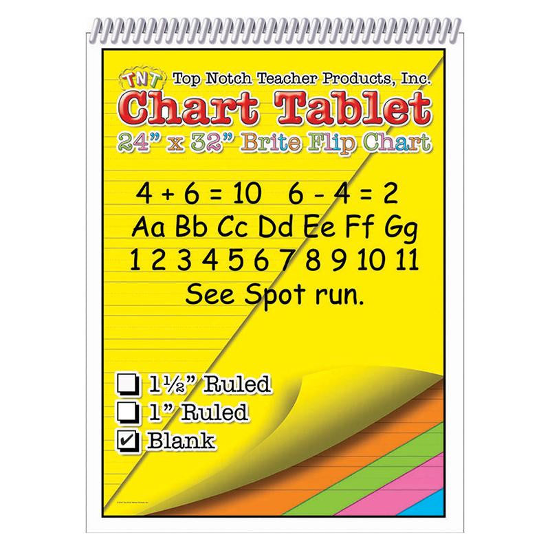 CHART TABLETS 24X32 ASSORTED BLANK