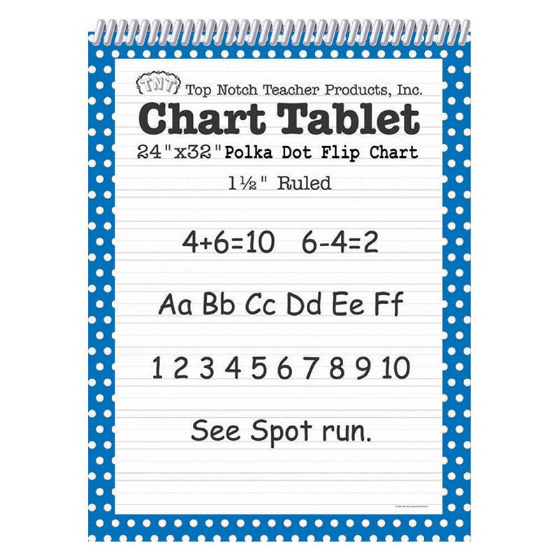 POLKA DOT CHART TABLET BLUE 1.5