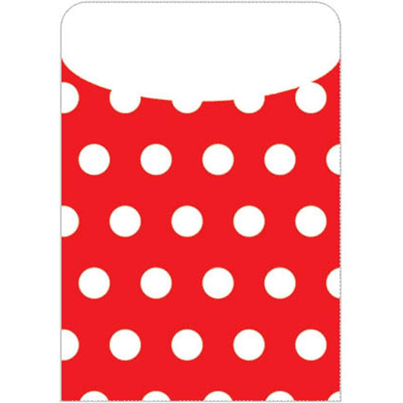 BRITE POCKETS RED POLKA DOTS 25-BAG