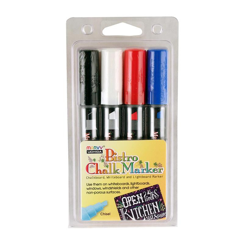 BISTRO CHALK MARKERS CHISEL TIP 4