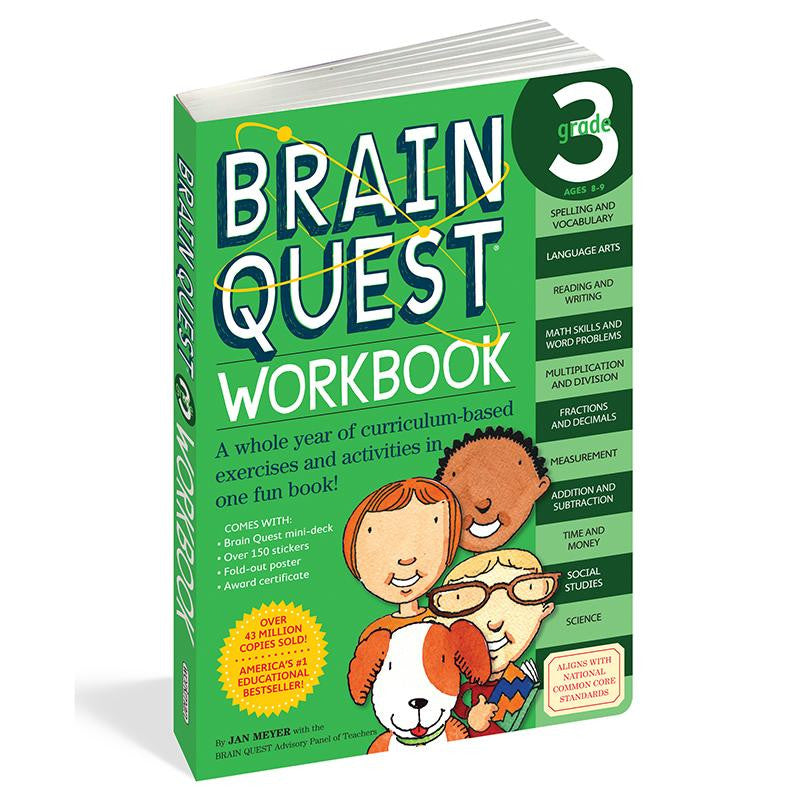 BRAIN QUEST WORKBOOK GRADE 3