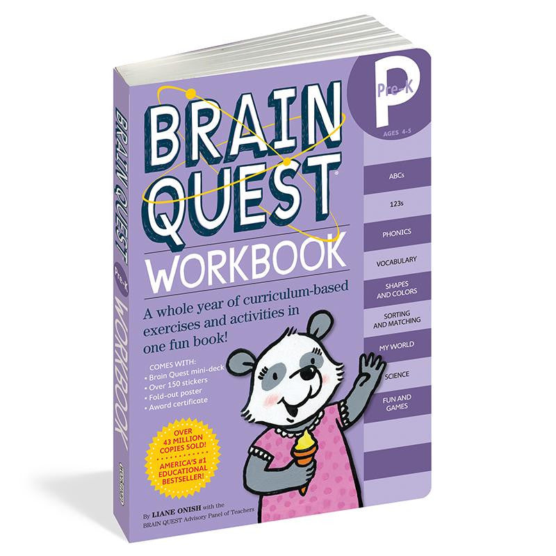 BRAIN QUEST WORKBOOK GRADE PREK