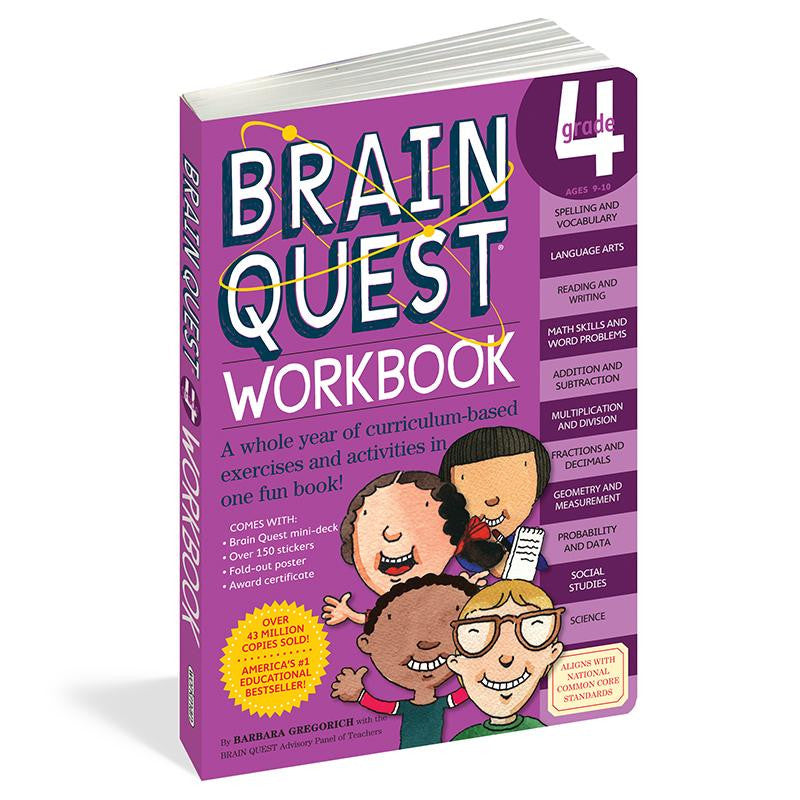 BRAIN QUEST WORKBOOK GRADE 4