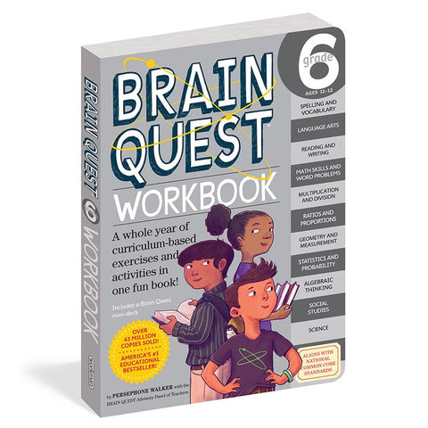 BRAIN QUEST WORKBOOK GRADE 6